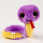Мягкая новогодняя игрушка «Змея», фиолетовая - фото 4844222