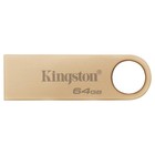 Флешка Kingston 64GB DataTraveler SE9 DTSE9G3/64GB USB3.0 золотистый - фото 51656131