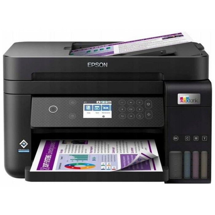 МФУ струйный Epson L6270 (C11CJ61507/61407/64407) A4 Duplex Net WiFi черный - фото 51616538