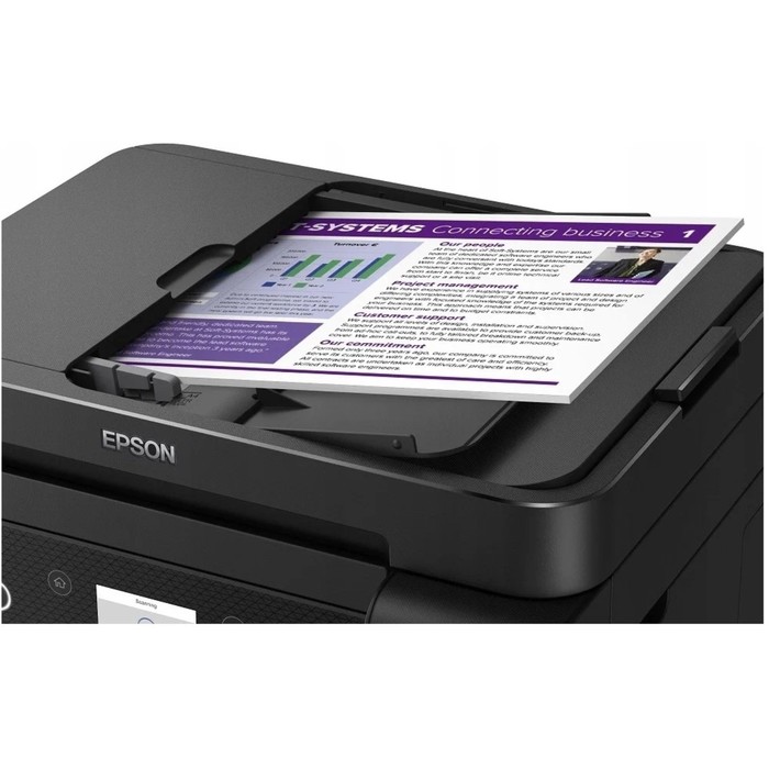 МФУ струйный Epson L6270 (C11CJ61507/61407/64407) A4 Duplex Net WiFi черный - фото 51616541