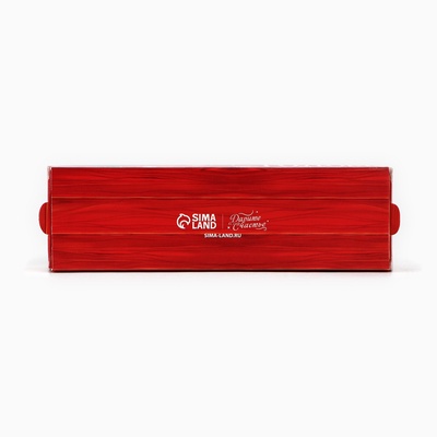 Коробочка для макарун «С Новым годом» 18×5.5×5.5 см