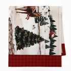 Дорожка новогодняя на стол «Этель. Лошадки», 30×70 см, 100% хлопок, саржа 190 г/м², бежевая/красная - Фото 2