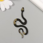 Декор "Чёрная-Золотая змея" фоамиран, 7 см (набор 6 шт) - Фото 3