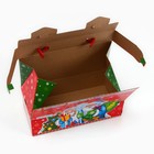 Подарочная коробка новогодняя Дед Мороз и Снегурочка 17,5 х 25 х 12,5 см - Фото 4