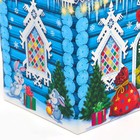 Подарочная коробка новогодняя Терем Деда Мороза 25,5 (33) х 23,5 х 8 см - Фото 3