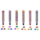 Фломастеры 18 цветов "Каляка-Маляка", трехцветные, утолщенные, классические, трехгранный корпус с принтом на корпусе, легкосмываемые - фото 25297000