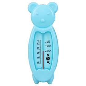 Термометр для ванной «Мишка», цвет голубой