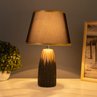 Лампа настольная "Анеле" 1х40Вт Е14 черный/золото 22х22х38см 10429271