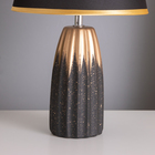 Лампа настольная "Анеле" 1х40Вт Е14 черный/золото 22х22х38см 10429271