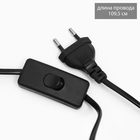 Лампа настольная "Анеле" 1х40Вт Е14 черный/золото 22х22х38см 10429271