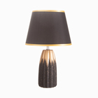 Лампа настольная "Анеле" 1х40Вт Е14 черный/золото 22х22х38см 10429271