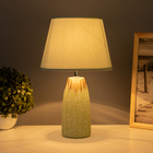 Лампа настольная "Анеле" 1х40Вт Е14 зеленый/золото 22х22х38см - фото 25297534
