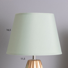 Лампа настольная "Анеле" 1х40Вт Е14 зеленый/золото 22х22х38см - фото 25297535