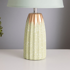 Лампа настольная "Анеле" 1х40Вт Е14 зеленый/золото 22х22х38см - фото 25297536