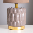 Лампа настольная «Бенита» 1×40 Вт Е14 коричневый 15×15×30 см - Фото 4