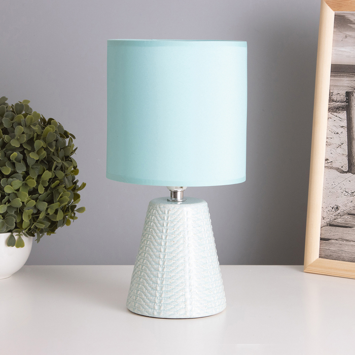 Лампа настольная «Бланка» 1×40 Вт Е14 зеленый 14×14×29 см - Фото 1