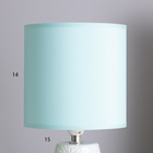 Лампа настольная «Бланка» 1×40 Вт Е14 зеленый 14×14×29 см - Фото 3
