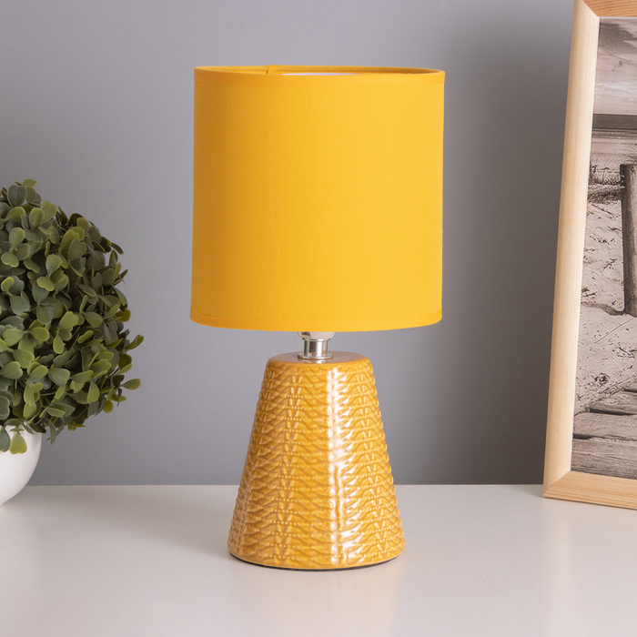 Лампа настольная «Бланка» 1×40 Вт Е14 желтый 14×14×29 см - Фото 1