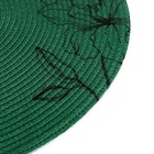 Салфетка сервировочная, плейсмат «Цветы», d=38 см - Фото 3