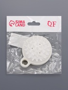 Щётка - массажёр для мытья головы, 8.5×6.8×3.6 см, белая - Фото 3