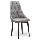 Стул мягкий для кухни «Граф», обивка nova 610, цвет тёмно – серый - Фото 3