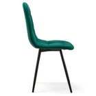 Стул мягкий для кухни «Лукас», обивка velutto 33, цвет зелёный - Фото 4