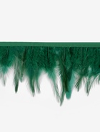 Перья петуха декоративные, на ленте, 10-15 см, 5±0.5 м, тёмно-зелёные - Фото 4