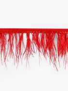 Перья страуса декоративные, на ленте, 8-10 см, 5±0.5 м, красные - Фото 4