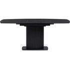Керамический стол Фестер черный мрамор/черный металл, черный 80x140(180)x76 см - Фото 3