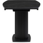 Керамический стол Фестер черный мрамор/черный металл, черный 80x140(180)x76 см - Фото 4