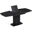 Керамический стол Фестер черный мрамор/черный металл, черный 80x140(180)x76 см - Фото 5