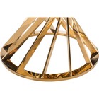 Стол стеклянный Twist металл, золотой/черный 130x130x74 см  (артикул 10510998)  большой выбор товаров оптом и в розницу по низким ценам с доставкой