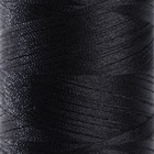 Нить атласная для вышивания, 120D/2, 700 м, чёрная - Фото 2
