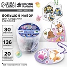 Большой набор для создания акриловых брелоков с наклейками - Фото 1