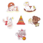 Пазлы для ванны Крошка Я «Малыши и их игрушки», EVA, 6 пазлов, 12 деталей - Фото 1