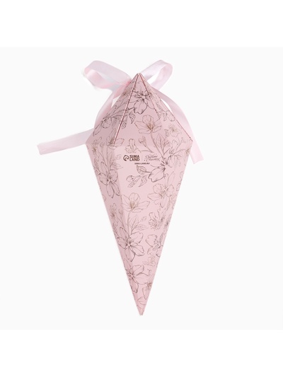 Переноска - шестиугольник для цветов «Цветочная композиция», розовая, 15×35×15 см