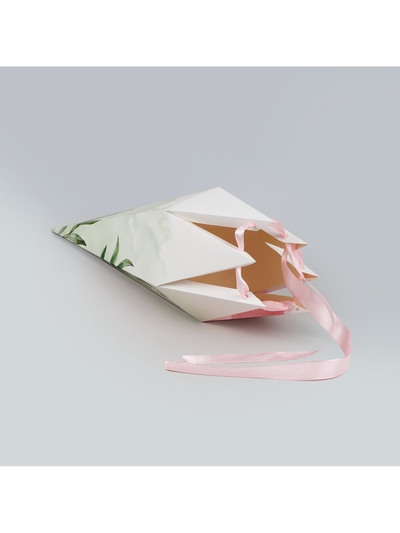 Переноска - шестиугольник для цветов «Для тебя!», белая 15×35×15 см