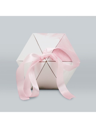 Переноска - шестиугольник для цветов «Для тебя!», белая 15×35×15 см