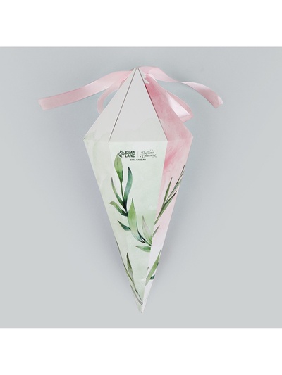 Переноска - шестиугольник для цветов «Для тебя!», белая 15×35×15 см