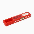 Коробка под 5 конфет новогодняя с ячейками «Счастья и радости» 21×3×5.5 см - Фото 3
