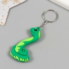 Брелок резина "Змейка с пятнышками" МИКС 6,5х3,5 см (комплект 12 шт) - фото 25298044