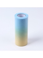 Фатин, 15 см, 23±1 м, 11±1 г/м², жёлто-голубой градиент №2 - фото 60952239