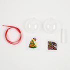 Ёлочный шар своими руками на новый год «Змея в колпачке», новогодний набор для творчества - фото 25334981