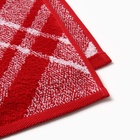Полотенце махровое «Этель Клетка», 50×90 см, хлопок 100%, красное - Фото 9
