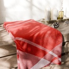 Полотенце махровое «Этель Клетка», 50×90 см, хлопок 100%, красное - Фото 4