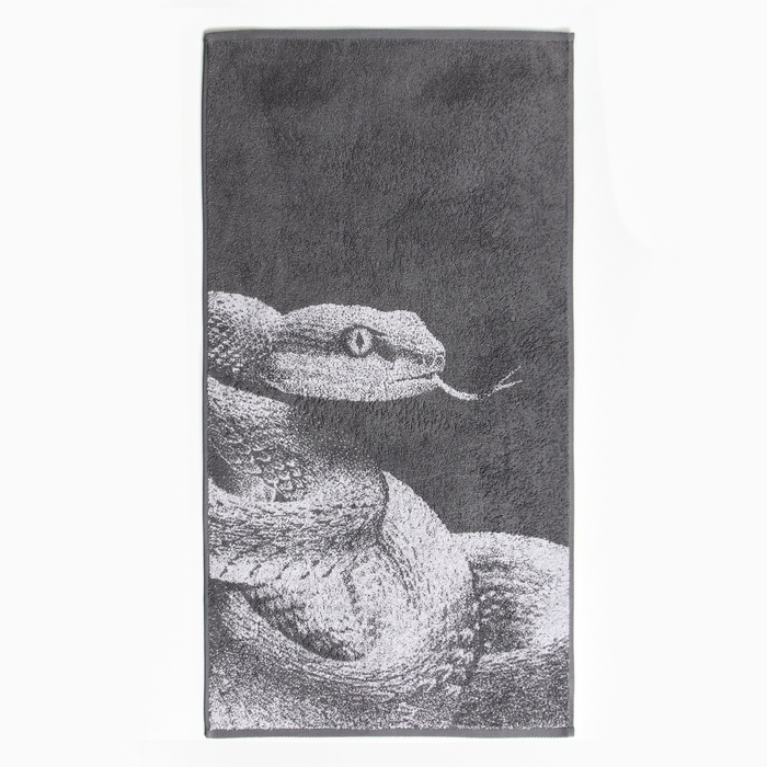 Полотенце махровое Этель "Змея", 50х90 см, 100% хлопок, 420 г/м2 - Фото 1