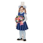 Плакат вырубной "Школьница с букетом" 54 х 20 см - фото 25307985