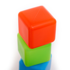 Кубики детские, пластиковые, цветные, 20 штук, 4×4 см - Фото 7
