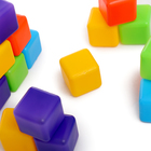 Кубики детские, пластиковые, цветные, 20 штук, 4×4 см - Фото 8