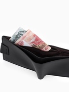 Портмоне мужское на магните, отдел для карт, купюр, чёрный - Фото 9